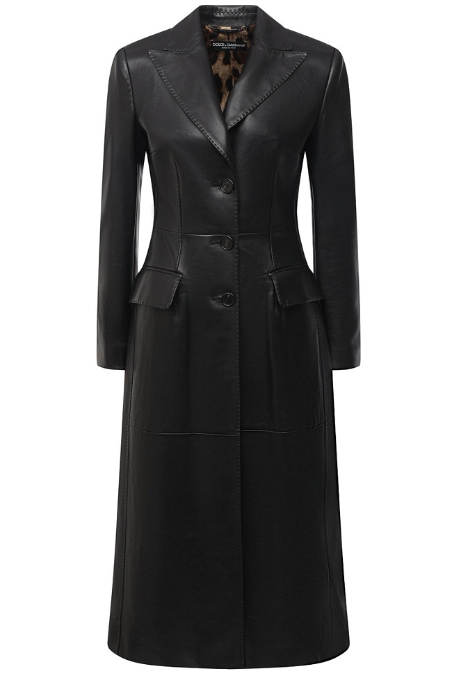 Кожаное пальто Dolce & Gabbana, 663000 рублей, tsum.ru фото № 3