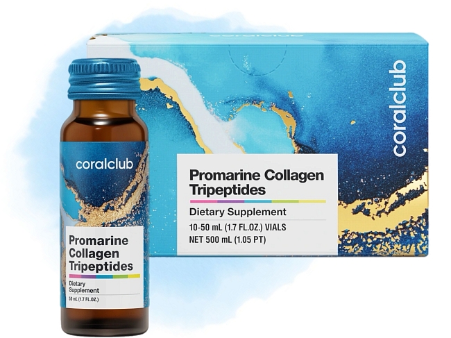 Курс трипептидов коллагена Promarine Collagen Tripeptides, Coral Club фото № 3