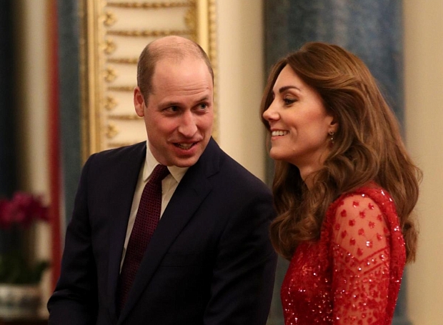 Кейт Миддлтон и принц Уильям приняли гостей в Букингемском дворце