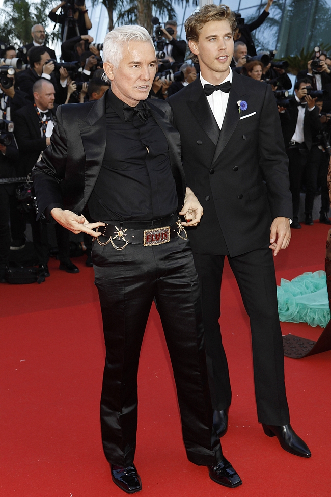 Баз Лурман и Остин Батлер на премьере фильма «Элвис» на Каннском кинофестивале фото № 7