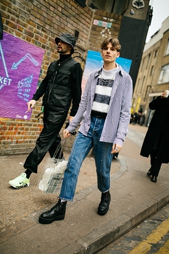 Что носили на мужской Неделе моды в Лондоне фото № 7