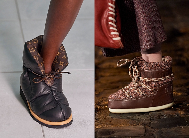 Ботинки в коллекции Louis Vuitton весна-лето 2021 и Chloé осень-зима 2021/22 фото № 1