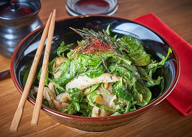 Салат с морепродуктами в ресторане Shiba фото № 6