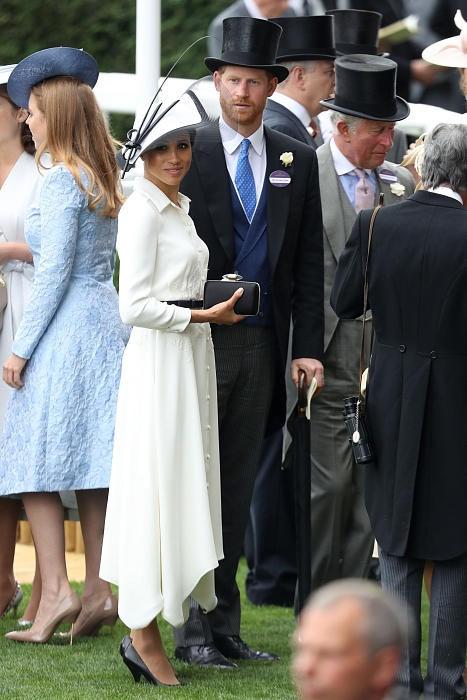 Меган Маркл и принц Гарри на скачках Royal Ascot фото № 1