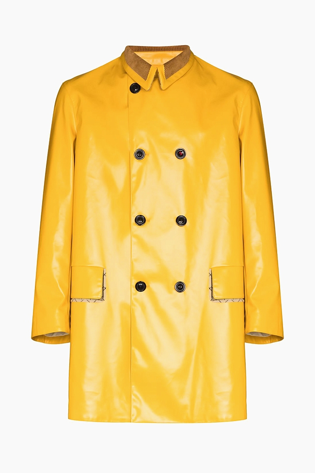 Двубортное пальто Maison Margiela, 145795 рублей, farfetch.com фото № 4