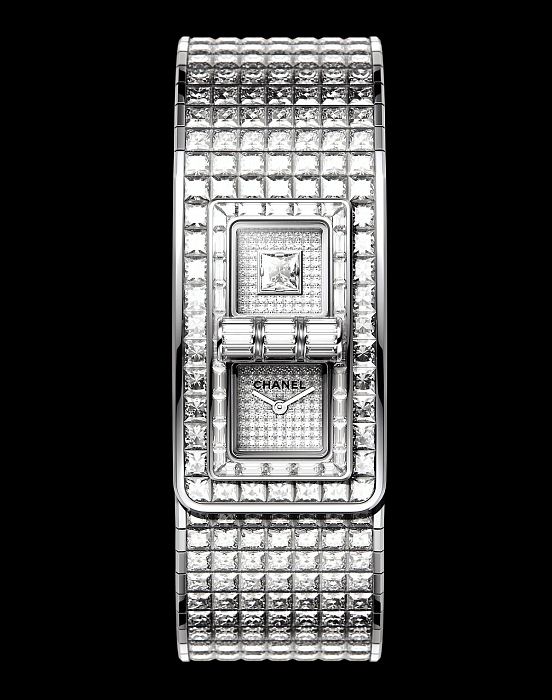 Роскошная версия часов Chanel Code Coco, целиком покрытая бриллиантами фото № 3