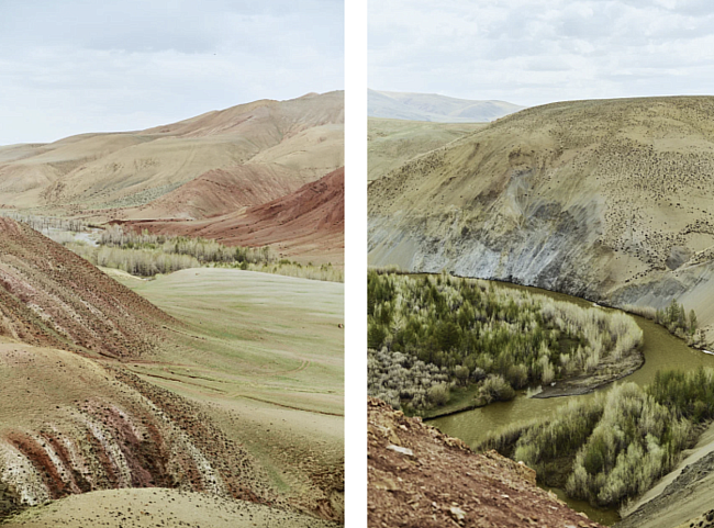 Цвет радужных гор Кызыл-Чина объясняется высоким содержанием в породе металлов. Так, красный цвет дают оксиды железа, соединения хрома — желтый, розовый и сиреневый — марганец фото № 17