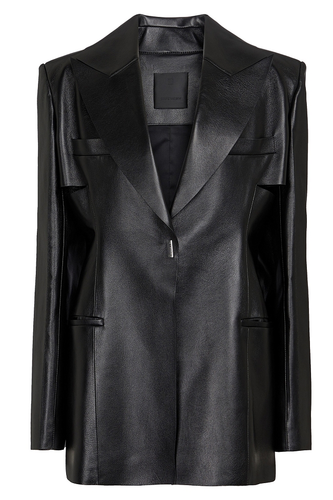 Кожаный жакет Givenchy, 288229 рублей, net-a-porter.com фото № 6