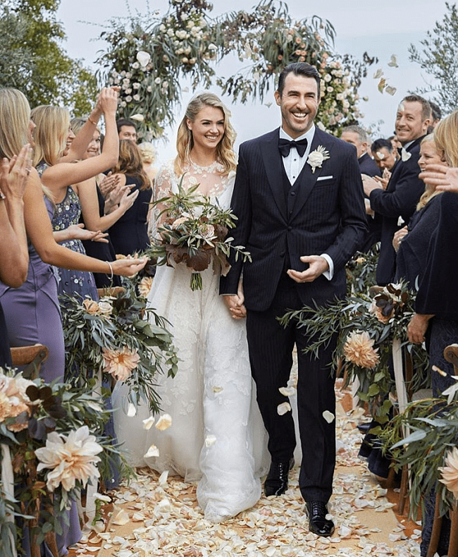 Кейт Аптон и Джастин Верландер в день свадьбы в ноябре 2017 года фото № 2
