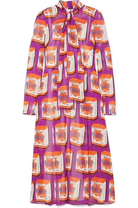 Шифоновое платье с принтом Dolce&Gabbana, 180 050 руб. фото № 1