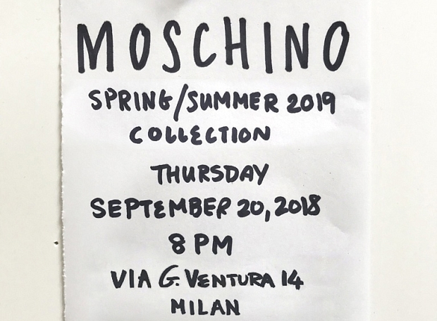 Прямая трансляция показа Moschino весна-лето 2019