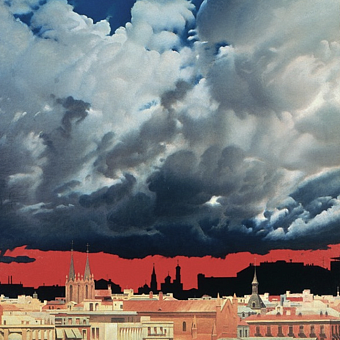 «Вид Москвы из Мадрида». 1991. Холст, масло. Собрание Екатерины и Владимира Семенихиных фото № 2